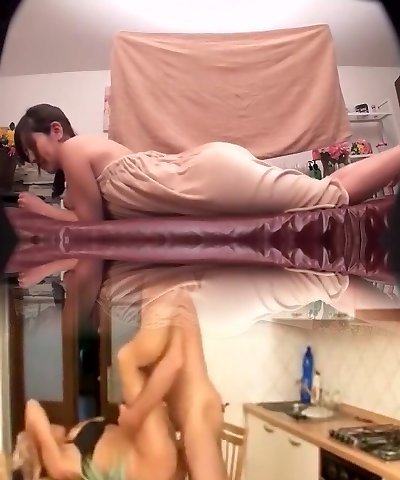 Nasty voyeur filmed an Asian darling on a hidden camera