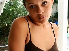 Sexy light skinned teen sista gets a black dick pounding