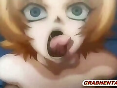 Huge boobs hentai violently groupfucked by monsters