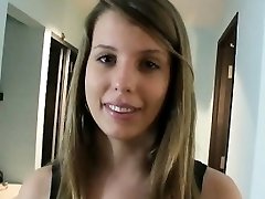Phat boobs brunette teen female Hanna Heartley cum swallows