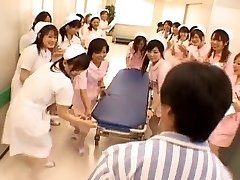 Asian nurses in a hot gang-bang