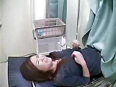 A fresh girl is explored on the gynecological table in this hot medical voyeur vid