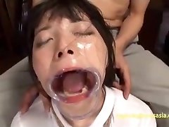 Jav Idol Ai Gets Extreme Deep Facehole Mouth Brace Mass Ejaculation Then Piss Down