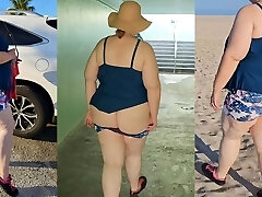 Your favorite enormous ass milf enjoying a day at the beach