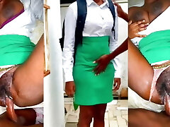 18y student in uniform visited lecturer with hairy cooter during class hours 18y student in uniform visited lecturer with hairy cooter during class hours