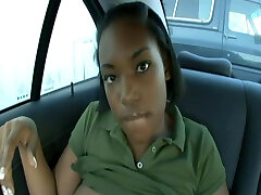 Milky Cream In Black Pussy Of Busty Teen