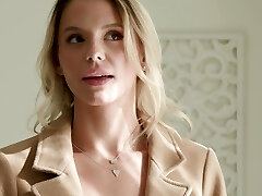 Interracial dicking on the bed with sexy Evelyn Payne