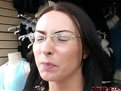 Mommy in glasses get a monster black dinky fucking from Blackzilla