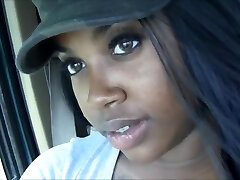 Ebony ivory pulverizing near the lake