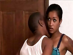 Stacked black dyke initiating her petite heterosexual kitty friend Stacked black dyke initiating her petite heterosexual kitty friend