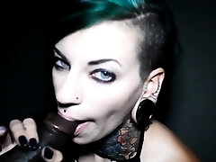 tatted emo whore rammed hard by black cock