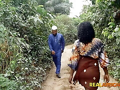 African Amateur Party Couple Sneak Off For Outdoor Public Intercourse