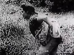 Rock-hard Hump in Green Meadow (1930s Vintage)