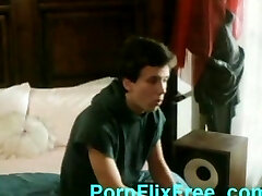 Insatiable housewife seduces young guy