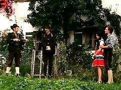 Classic Bavarian girl poked upskirt outdoor Classic Bavarian girl poked upskirt outdoor