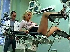 Beautiful blondie fucked by the family doctor's big cock