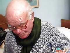 Spectacular caregiver Sarah Star fucked by cunning old grandpa Mireck