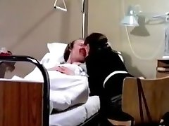 Pissing patient having moist fun in polyclinic