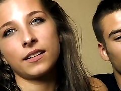 18 years old Cristina and Diego - young couple fuck for money