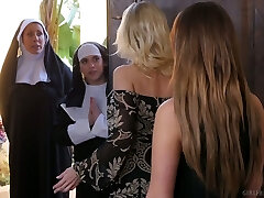 Sinful nuns are making love with perverted lesbian honey Ziggy Star