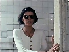 Blind woman at the bath house -- Euro vintage