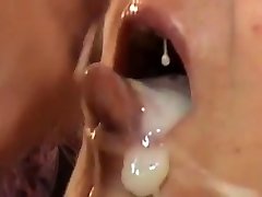 supercum into her throat