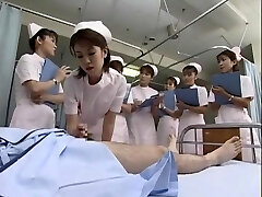 Fabulous Japanese girl Kaho Kasumi, Sasa Handa, Meguru Kosaka in Horny Nurse, Handjobs JAV flick