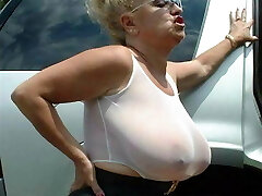 Monstrous Granny Tits Jerk Off Challenge To The Beat 