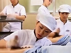 japonijos slaugytoja slurping cum iš raguotas varpa