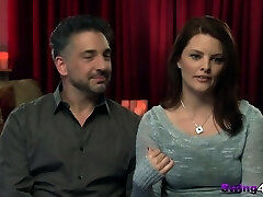 Swing couple wishing on some bisexual act at orgy