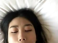 Cute little Asian Girl gets a Facial after Blow-job