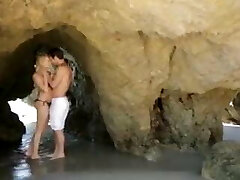 Blonde beach romance