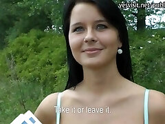 Big tits Eurobabe Mia romped for money