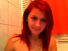 Sexy shower redhead