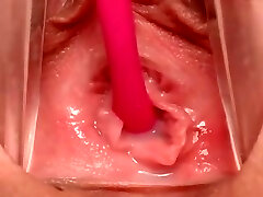 Close up of inside raw jucy pussy POV