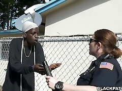 2 slutty police officers take advantage over black scofflaw