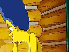 Homer szereti verni Marges szűk rózsaszín