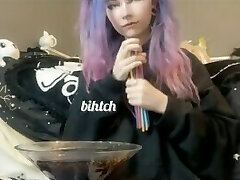 Emo Girl Sucks Hard For A Sweet Prize Emo Girl Sucks Hard For A Sweet Prize