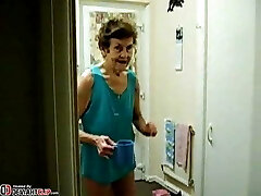 Very older skinny granny 