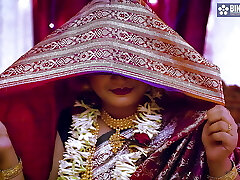 Big Boobs Desi Newly Married Cherry Wife First-ever Night with Her Husband and Creampie Full Movie