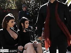 BurningAngel Marley Brinx Lures A DILF Into Banging Her During His Wife'_s Burial