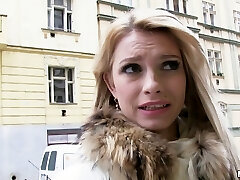 Super hot blonde picked up to try a supreme buttfuck fucking