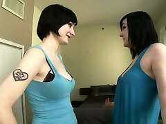 Pale, goth lesbians having their first ever lesbian experiences Pale, goth lesbians having their first ever lesbian experiences