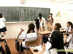 Jav Idol Schoolgirls Fucked By Hooded Men In There Classroom