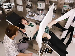 Asian School Goirl tease her doctor and ends in Red-hot pulverize - Hot Asian teen Orgasm On Therapists Cock