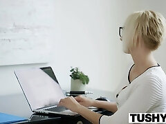 TUSHY Hot Secretary Kate England Gets Anal from Customer TUSHY Hot Secretary Kate England Gets Anal from Customer