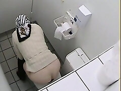 Granny got her ass on rest room voyeur video while pissing Granny got her ass on rest room voyeur video while pissing