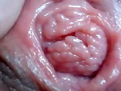 Raw Pussy close-up with squirting on LatinaCamTV