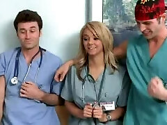 Hot Towheaded Elliot Reid Gets Screwed By Two Of Her Hospital Peers