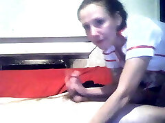 nurse handles blue balls